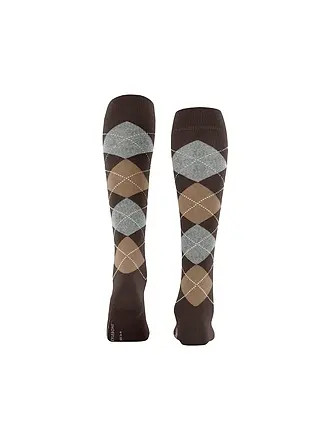 BURLINGTON | Chaussettes hautes femme MARYLEBONE marron foncé | braun
